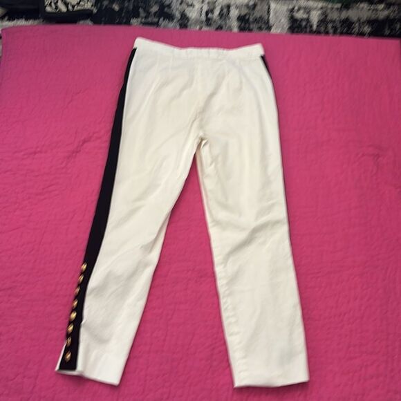 Dolce& Gabbana white tux button detailed high waist pants, US6 - Picture 6 of 9